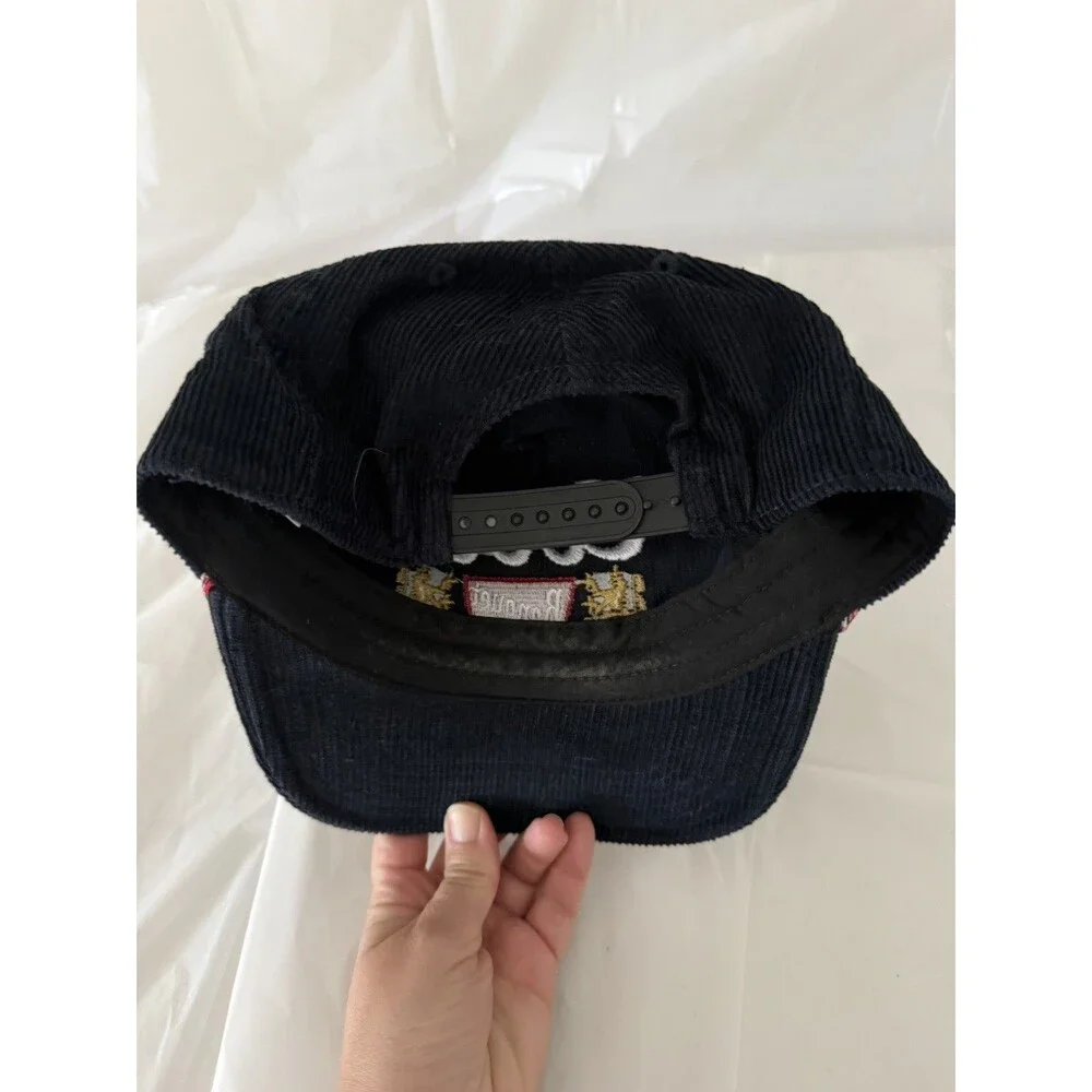 Coors Banquet Corduroy Snapback Hat Black Rope Adjustable Beer Cap Embroidered